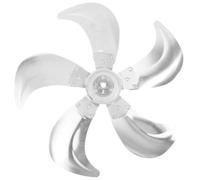 Lame de Ventilateur Industriel à Cinq Pales 18 Pouces en Aluminium | Pièce de Remplacement Argentée, Conception Épaisse à Section Croisée Anodisée, Ateliers et Grands Entrepôts