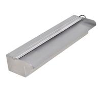 Lame d'eau rectangulaire à LED 45 cm en acier inoxydable pour piscine