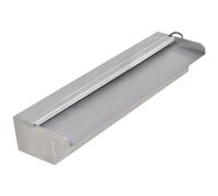 Lame d'eau rectangulaire à LED 45 cm en acier inoxydable pour piscine