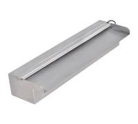 vidaXL Lame d'eau rectangulaire à LED 45 cm en acier inoxydable pour piscine
