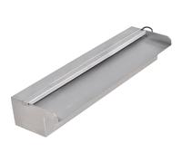 Lame d'Eau Rectangulaire à LED pour Piscine en Acier Bassin Jardin vidaXL