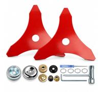 Lame Débroussailleuse 3 Dents pour Bosch EasyGrassCut 26 2019-2027+ | Acier Allié | Conception Renforcée | Kit Montage Inclus | Coupe Haute Performance | Tranchant Résistant à L'usure | Lot De 2