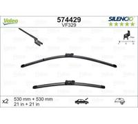 Valeo Silencio Essuie-Glace Lame Set - Avant - 21 "/ 21 " - Pour Roomster (5J)