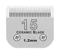 Lame Détachable For Tondeuse De Toilettage For Chiens, À Bord Céramique, Compatible Avec Les Tondeuses Oster A5 Et Wahl Série KM10.(NO.15(1.2mm))