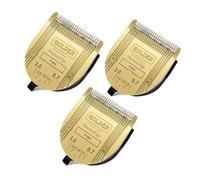 Lame Détachable Professionnelle Réglable For Chien De Compagnie 5 En 1, Compatible Avec WAHL,Arco,Bravura,Chromado, Tondeuses, Lame De Tondeuse À Cheveux À Coupe Lisse(3pcs glod)