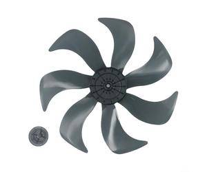 Lame d'hélice pratique en plastique avec couvercle d'écrou pour ventilateur de sol de 35,6 cm, compatible avec divers ventilateurs (7 lames)