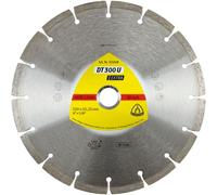 Lame diamantée segmentée KLINGSPOR 230 mm x 2,3 mm x 22,2 mm DT300U, béton