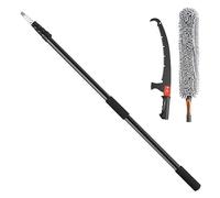 Lame en acier tranchante de sécateur d'arbre extensible scie à poteau manuelle for la coupe branches hautes avec poignée légère d'alliage d'aluminium Outils de jardin(8m Double Hooks)