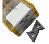 Lame en carbure TCMT16T304 TCMT16T308 VP15 U6020, outil de tournage du métal, lames CNC peuvent être indexées, coupe TCMT 16T304 10 pièces Plaquettes de Carbure CNC(TCMT16T308 U6020)