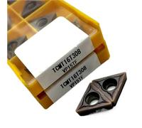 Lame en carbure TCMT16T304 TCMT16T308 VP15 U6020, outil de tournage du métal, lames CNC peuvent être indexées, coupe TCMT 16T304 10 pièces Plaquettes de Carbure CNC(TCMT16T308 VP15)