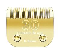 Lame En Céramique Amovible for Chien De Compagnie, Compatible Avec Andis,AG,AGC,AGP,AGRC, Compatible Avec Oster, Tondeuses De Toilettage A5(NO.30(0.5mm))
