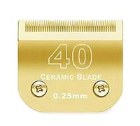 Lame En Céramique Détachable Professionnelle For Chiens, Compatible Avec Les Tondeuses Andis, AG, AGC, AGP, AGRC Et Oster A5 For Une Coupe Précise.(NO.40(0.25mm))