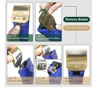 Lame En Céramique Détachable Professionnelle For Chiens, Compatible Avec Les Tondeuses Andis, AG, AGC, AGP, AGRC Et Oster A5 (basse Température).(NO.10(1.5mm))