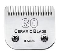 Lame En Céramique Pet Amovible 5/8" HT, Compatible For Andis, AG, AGC, AGP, AGRC, AG, Compatible For Oster, A5, Compatible For Wahl, Tondeuse Série KM, Taille : 3/4" 16 Mm(30 1pcs)