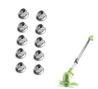 Lame en métal de 150 mm pour tondeuse à gazon avec couvercle en acier inoxydable et écrou de fixation M5 - Composant de rechange (B)