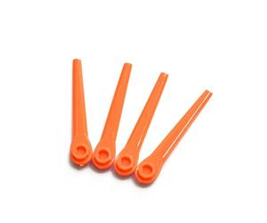 Lame en plastique for tondeuse L70, grande taille, Type de disque, coupe-herbe en plastique, convient à plusieurs tondeuses, accessoire de coupe de pelouse, 50/100 pièces(Orange,50pcs)