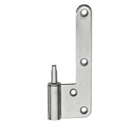 Lame mâle pour paumelle bois universelle forme en L finition droite acier zingué - MERMIER - M-789101