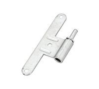 Lame mâle pour paumelle bois universelle forme en T gauche acier zingué blanc - MERMIER - M-789261 Noir G