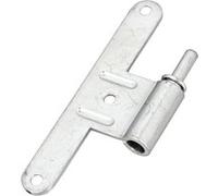 Lame mâle pour paumelle bois universelle forme en T gauche acier zingué blanc - MERMIER - M-789261 Noir G