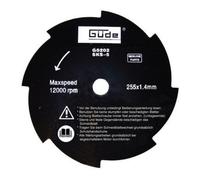 Lame métallique 8 dents pour débroussailleuse - 255/8Z Güde G94034