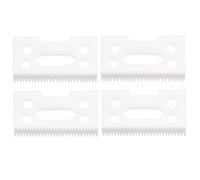 Lame Mobile Céramique en Zircone Réglable de Rechange Professionnelle - Compatible avec Tondeuse à Cheveux Wahl 5 Star Super Taper/Magic Clip (Modèles 8504/1919/8148) (Blanc, 4)