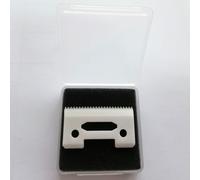 Lame mobile en céramique Magic Stagger-Tooth,2 trous,tondeuse sans fil,lame de subdivision pour tondeuse à cisaillement Wahl avec boîte en plastique - Type Blanc-1pc