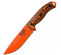 Lame orange ESEE-5, manche G-10 3D orange/noir, étui kydex noir 5POR-006