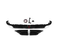 Lame Pare-choc Arrière Avec Feu Stop LED Becquet Latéral Démarrage Couvercle D'angle Pour Civic 11e 2022 - 2025 Diffuseur Pare-Chocs Arrière(Glossy Black)