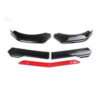 Lame Pare-Chocs Avant Voiture pour Cadillac pour CTS Menton Bas Diffuseur Spoiler Splitter Kit De Carrosserie Pare-Chocs Lèvre Protection Garde Voiture Avant(Black Red)