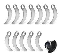 Lame pour Coupe Bordure, CIYIN 12 Pcs Lames Métal Coupe Bordure, Lames de Tondeuses Rechange, pour 198426-9/198383-1