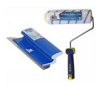 Semin CE 78 pour Enduire et Lisser, 25 cm et Rouleau pour Application d'Enduit ou de Peinture, 23 cm