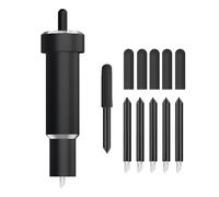 Lame profonde pour Maker 3/4/Maker/Explore 3/4/Air 2/Air/One/Venture, lame à pointe profonde à 60° et boîtier pour couper du métal/cuir véritable, artisanal/mousse EVA, feuille d'aluminium, feuille