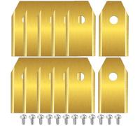 Lame Robot Tondeuse, 12 Lames de Tondeuses Lames, Avec 12 vis, Lames de Rechange Compatibles avec les Robot Tondeuse Automower, Gardena, Yard Force, Accessoires pour Robots à Gazon
