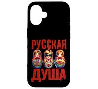 L'âme Russe Russie Matryoshka Russe pour Les Russes Coque pour iPhone 16