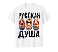 L'âme Russe Russie Matryoshka Russe pour Les Russes T-Shirt Graphique avec Valeur