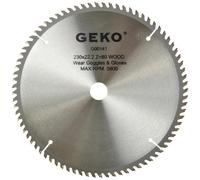 Lame scie circulaire TCT avec dents en carbure pour bois Ø230x22 80 dents | Acier perforé au laser résistant à la déformation, pour des coupes précises dans OSB, MDF, contreplaqué et plastique.
