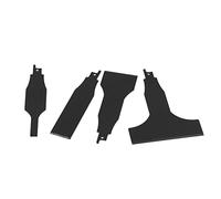 Lame Scie Sabre, 4 Pièces Grattoir de scie sabre, accessoire de grattoir à brique Lame de grattoir de scie alternative multifonction pour dissolvant de spatule