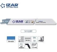 Lame scie sabre Bi-Métal (Pack de 5 PCS) pour Acier/Inox LG.200 mm 18 TPI - IZAR (S1122EF)