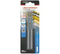 Lame scie sauteuse multimatériaux - TIVOLY - Attache en U pour Black&Decker, Skil et Ryobi - Coupe rapide