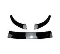 Lame Séparation Évasée Inférieure Lèvre Becquet Pare-Chocs Avant Voiture pour VW pour Golf 7 pour MK7 pour GTI pour R 2013-2016 Pare-Chocs De Voiture Spoiler Séparateur(Noir Brillant)