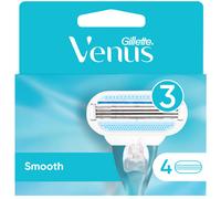 Gillette Recharges de rasoir pour femmes Venus Smooth – 3 lames, bande lubrifiante – Lot de 4