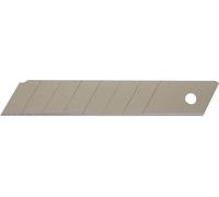 Lame Strend Pro SB1810, 18x100x0,5 mm, lame à déclic, lame de rechange, paquet de 10