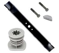 Lame + support de lame + clavette + vis pour Castelgarden R534TR R534TRE