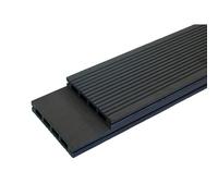 Lame terrasse bois composite alvéolaire Prima - L: 220 cm - l: 12 cm - E: 19 mm - Gris anthracite