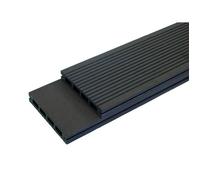 Lame terrasse bois composite alvéolaire Prima - L: 220 cm - l: 12 cm - E: 19 mm - Gris anthracite