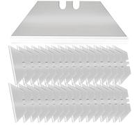 Lame Trapèze de Cutter 50 lames de rechange Lames en Acier Inoxydable avec Distributeur Lames de rechange ultra coupantes aussi pour cutters