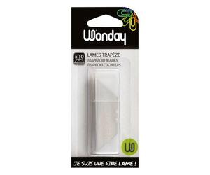 Lame trapèze Wonday pour cutter de sécurité 60 mm - Etui de 10