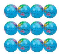 LAMEK 12Pcs Balle Anti Stress Globe Balle Globe de Stress Stress Relief Planisphère Mini Balle Globe Terrestre en Mousse Atlas Balle de Stress pour Enfant Ecole Elève Étude Cadeau Anniversaire