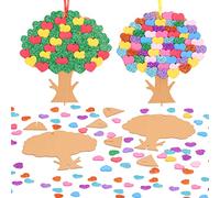 LAMEK 12Pcs Coeur Bricolage à Arbres, Kit Bricolage Saint Valentin, Kit de Loisirs Créatifs Adultes de Coeur, pour Activites Manuelles pour Enfants, Mariage,Noël,Saint-Valentin,Fête d'Anniversaire