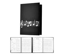 LAMEK 4 pages Dossier de Rangement pour Partitions de Musique Dossier de Partition de Piano Se déplier Classeur pour Partitions de Musique pour Imperméable Débutant Musicien Ecole Cours de Musique A4